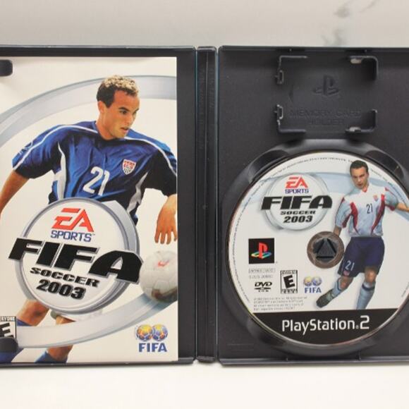 FIFA Soccer 2003 (Sony PlayStation 2, PS2, 2002) EA Sports, CIB w/ Manual - Picture 3 of 3